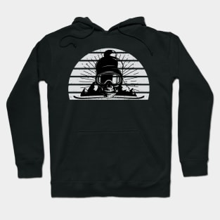 Skull Ski Skiing Hoodie